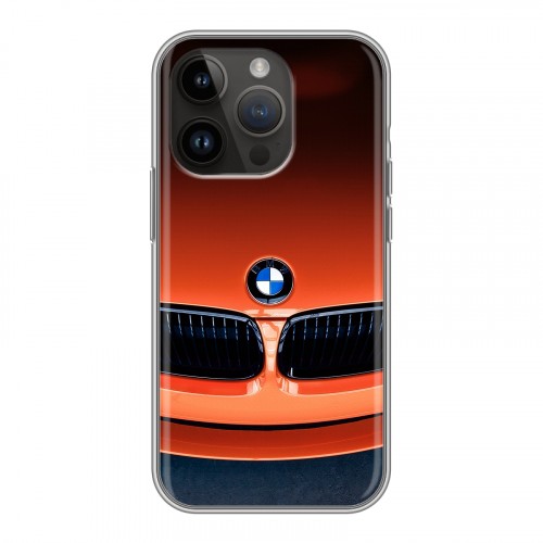 Дизайнерский силиконовый чехол для Iphone 14 Pro BMW