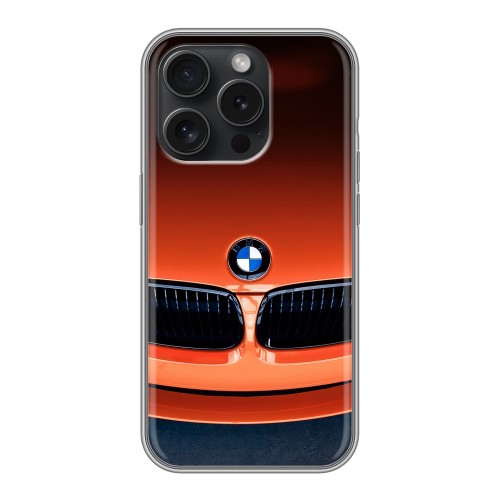 Дизайнерский силиконовый чехол для Iphone 15 Pro BMW