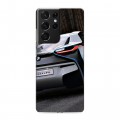 Дизайнерский пластиковый чехол для Samsung Galaxy S21 Ultra BMW