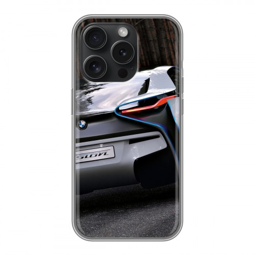 Дизайнерский силиконовый чехол для Iphone 15 Pro BMW