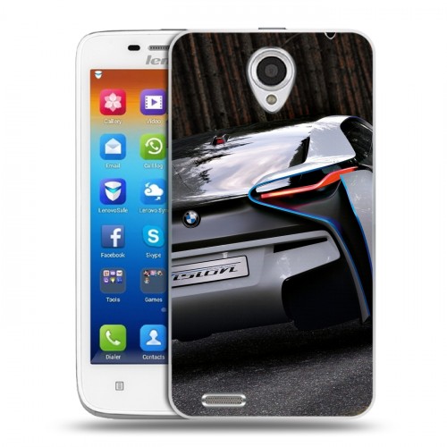 Дизайнерский пластиковый чехол для Lenovo S650 Ideaphone BMW