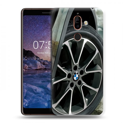 Дизайнерский пластиковый чехол для Nokia 7 Plus BMW