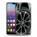 Дизайнерский силиконовый с усиленными углами чехол для Huawei P20 Pro BMW