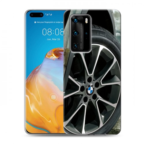 Дизайнерский пластиковый чехол для Huawei P40 Pro BMW