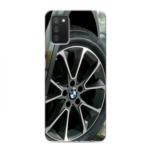 Дизайнерский силиконовый с усиленными углами чехол для Samsung Galaxy A02s BMW