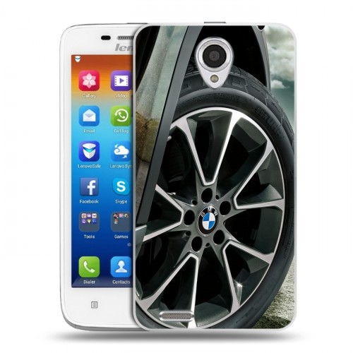 Дизайнерский пластиковый чехол для Lenovo S650 Ideaphone BMW