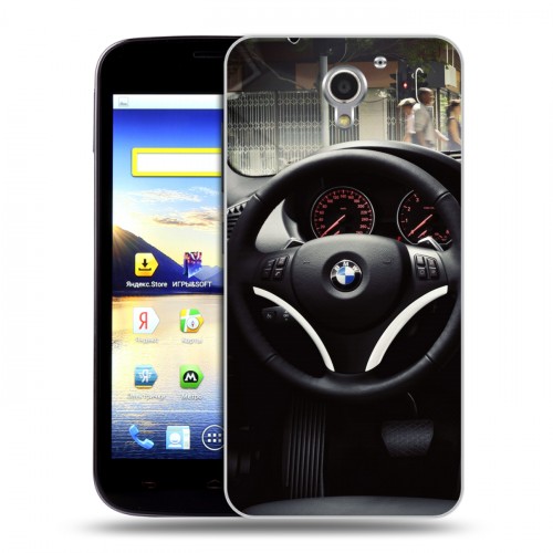 Дизайнерский пластиковый чехол для ZTE Blade A510 BMW