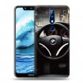 Дизайнерский пластиковый чехол для Nokia 5.1 Plus BMW