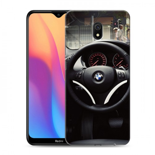 Дизайнерский силиконовый с усиленными углами чехол для Xiaomi RedMi 8A BMW