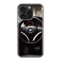 Дизайнерский силиконовый чехол для Iphone 15 Pro BMW