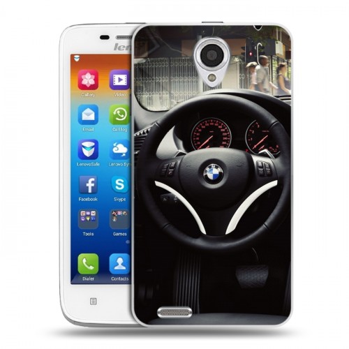 Дизайнерский пластиковый чехол для Lenovo S650 Ideaphone BMW