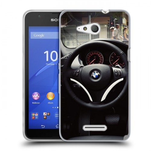 Дизайнерский пластиковый чехол для Sony Xperia E4g BMW