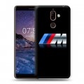 Дизайнерский пластиковый чехол для Nokia 7 Plus BMW