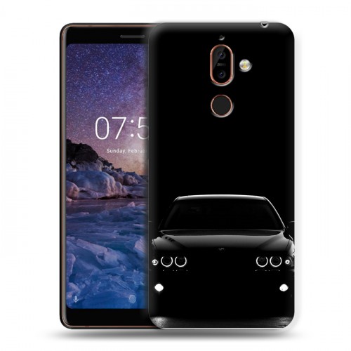 Дизайнерский пластиковый чехол для Nokia 7 Plus BMW