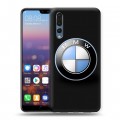 Дизайнерский силиконовый с усиленными углами чехол для Huawei P20 Pro BMW