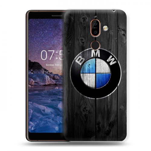 Дизайнерский пластиковый чехол для Nokia 7 Plus BMW