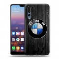 Дизайнерский силиконовый с усиленными углами чехол для Huawei P20 Pro BMW