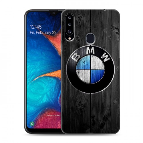 Дизайнерский пластиковый чехол для Samsung Galaxy A20s BMW