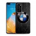 Дизайнерский силиконовый с усиленными углами чехол для Huawei P40 BMW