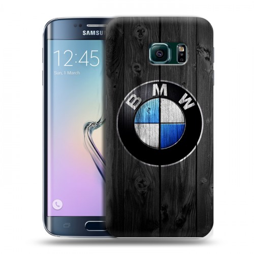 Дизайнерский пластиковый чехол для Samsung Galaxy S6 Edge BMW