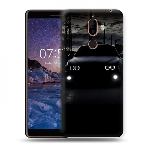 Дизайнерский пластиковый чехол для Nokia 7 Plus BMW