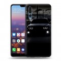 Дизайнерский силиконовый с усиленными углами чехол для Huawei P20 Pro BMW