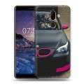 Дизайнерский пластиковый чехол для Nokia 7 Plus BMW