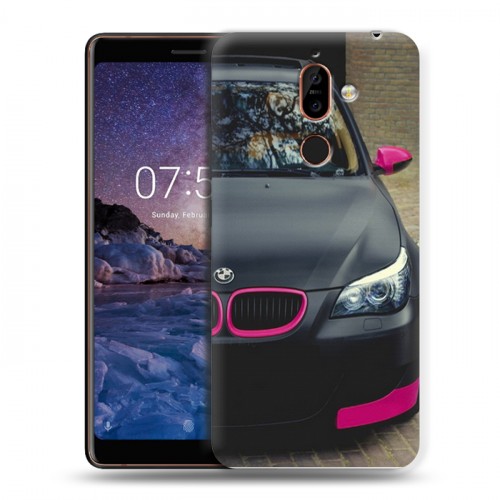 Дизайнерский пластиковый чехол для Nokia 7 Plus BMW