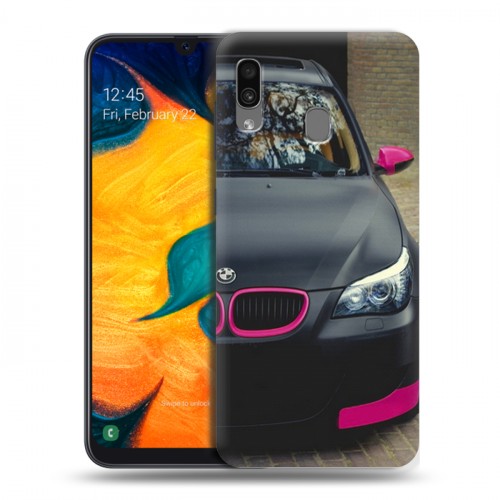 Дизайнерский силиконовый чехол для Samsung Galaxy A30 BMW
