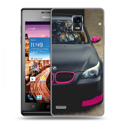 Дизайнерский пластиковый чехол для Huawei Ascend P1 BMW