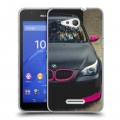 Дизайнерский пластиковый чехол для Sony Xperia E4g BMW