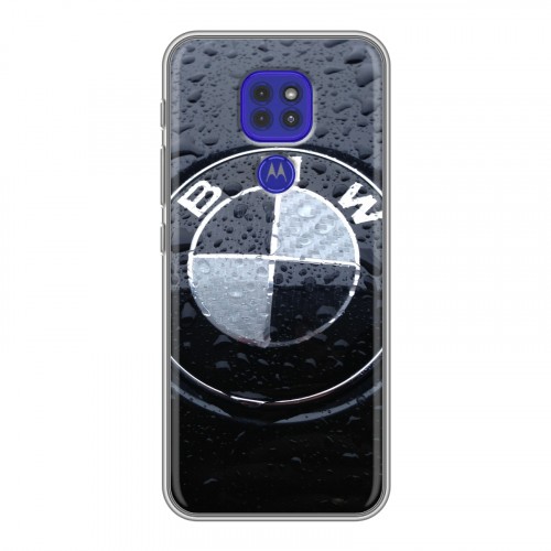 Дизайнерский силиконовый чехол для Motorola Moto G9 Play BMW