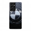 Дизайнерский пластиковый чехол для Samsung Galaxy S21 Ultra BMW