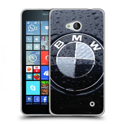 Дизайнерский пластиковый чехол для Microsoft Lumia 640 BMW