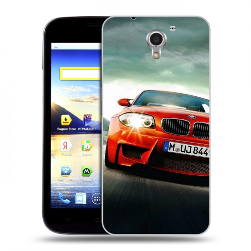 Дизайнерский пластиковый чехол для ZTE Blade A510 BMW