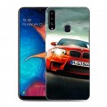 Дизайнерский пластиковый чехол для Samsung Galaxy A20s BMW