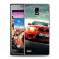 Дизайнерский пластиковый чехол для Huawei Ascend P1 BMW