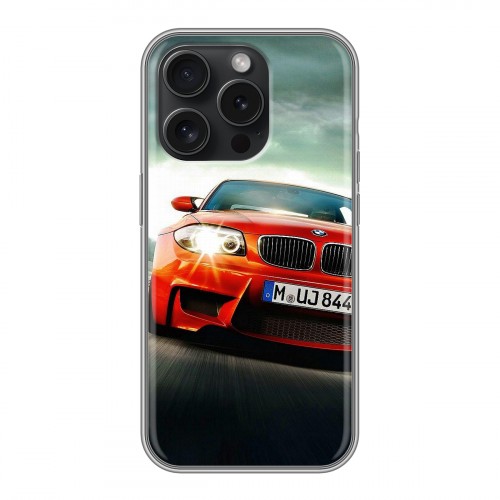 Дизайнерский силиконовый чехол для Iphone 15 Pro BMW