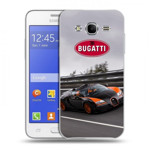 Дизайнерский силиконовый чехол для Samsung Galaxy J7 Bugatti