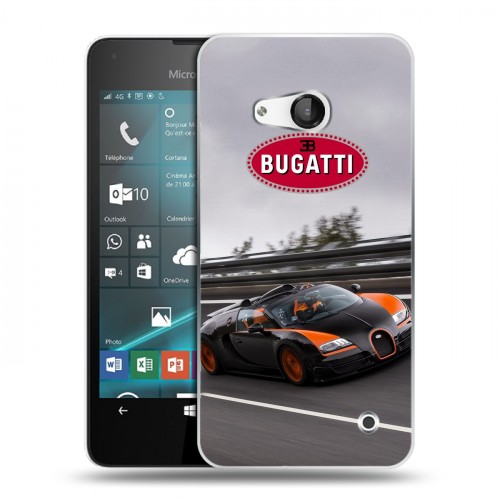 Дизайнерский пластиковый чехол для Microsoft Lumia 550 Bugatti