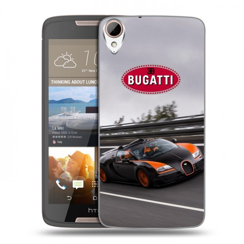 Дизайнерский силиконовый чехол для HTC Desire 828 Bugatti