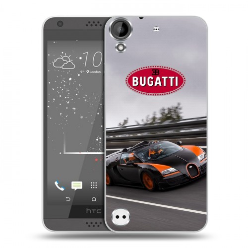 Дизайнерский пластиковый чехол для HTC Desire 530 Bugatti