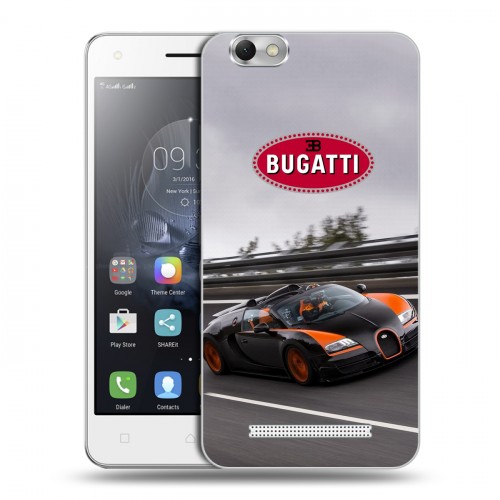 Дизайнерский силиконовый чехол для Lenovo Vibe C Bugatti