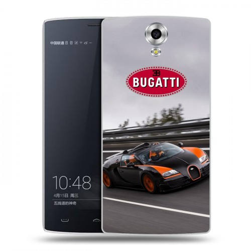 Дизайнерский силиконовый чехол для Homtom HT7 Bugatti