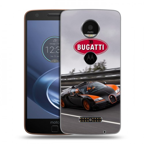 Дизайнерский пластиковый чехол для Lenovo Moto Z Bugatti