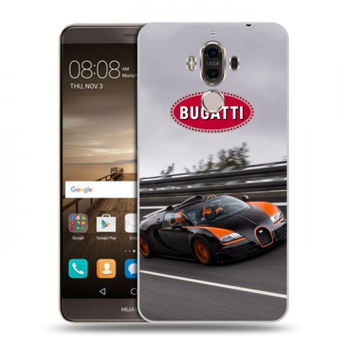 Дизайнерский пластиковый чехол для Huawei Mate 9 Bugatti