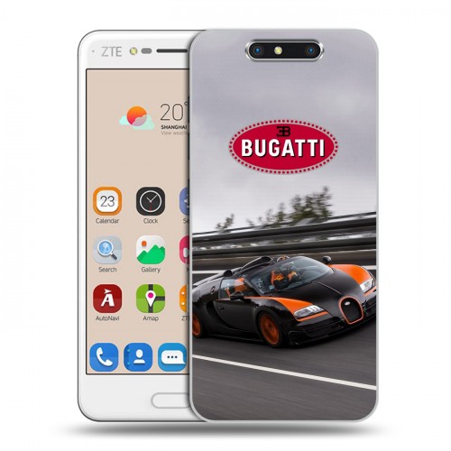 Дизайнерский пластиковый чехол для ZTE Blade V8 Bugatti