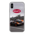 Дизайнерский силиконовый чехол для Iphone x10 Bugatti