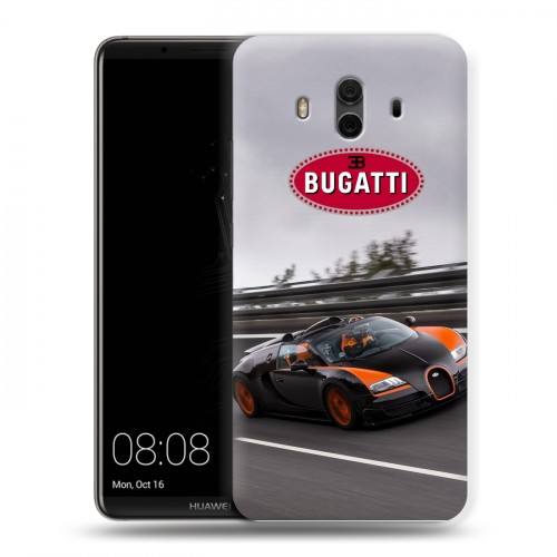 Дизайнерский пластиковый чехол для Huawei Mate 10 Bugatti