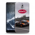 Дизайнерский пластиковый чехол для Nokia 3.1 Bugatti